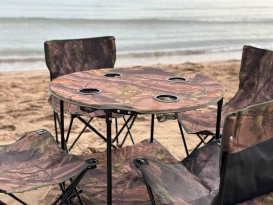 Table pliable imperméable 5 pieces army السعر مليون و 4500 دج