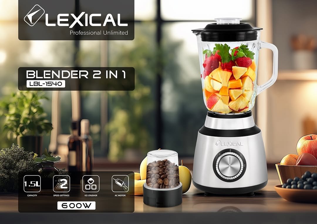 BLERNDER Lexical pour Smoothies 1,5 l 600 W Inox LBL-1540🇩🇪🇩🇪