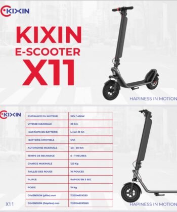 KIXIN X11 10" Folding Electric Scooter 450W Motor 36V 13Ah Battery
