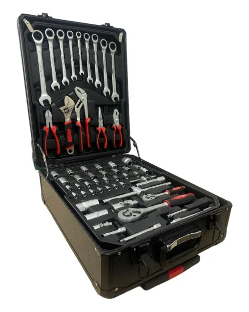 Caisse a outils germany 4 etages 187 pcs حقيبة أدوات الصيانة 187 قطعة من مفاتيح وأكسسوارات الصيانة – Image 2