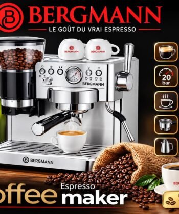Machine A Expresso BERGHMAN GERMANY Avec Moulin 1350 W 20 Bars Semi-Automatique Poudre Et Capsule 4En1 INOX COMPLET GARANTIE 24 MOIالسعر 4ملايين و 900 الف 90