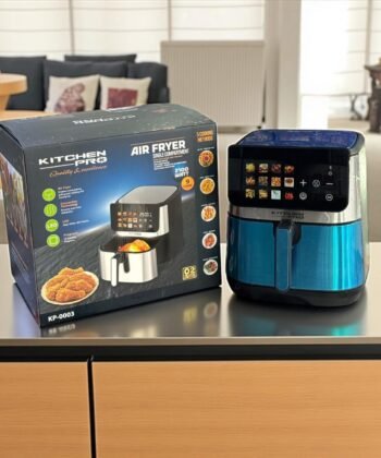 مقلات هوائية ماركة كيتشن برو العالمية 9لتر مع هدية مجفف ملابس قايل للطي