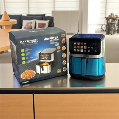 مقلات هوائية ماركة كيتشن برو العالمية 9لتر مع هدية مجفف ملابس قايل للطي