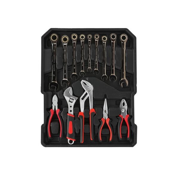 Caisse a outils germany 4 etages 187 pcs حقيبة أدوات الصيانة 187 قطعة من مفاتيح وأكسسوارات الصيانة – Image 5