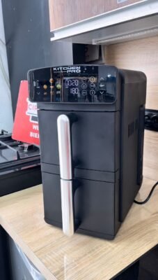 Airfryer kitchen pro Double stack المقلاة الهوائية كيتشن برو بطابقين 10لتر