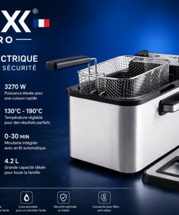 Friteuse À huile TIREX 4.2 L قلاية الزيت تيراكس الفرنسية 🇫🇷